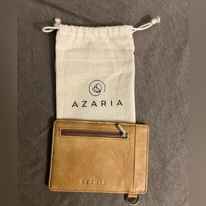Azaria Cosette slide card wallet in “tan”